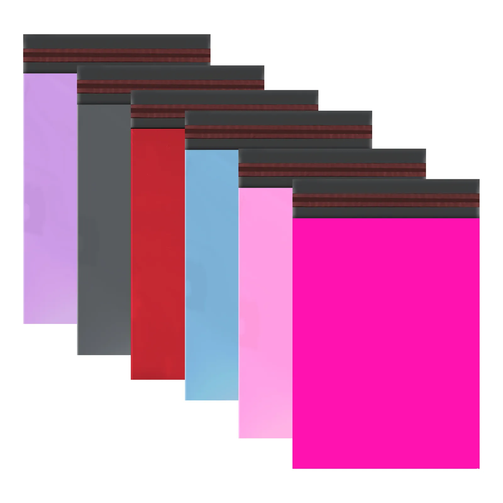 100 Mixed Size Mailing Poly Postal Self Seal Bags 4 Sizes 25 from Each