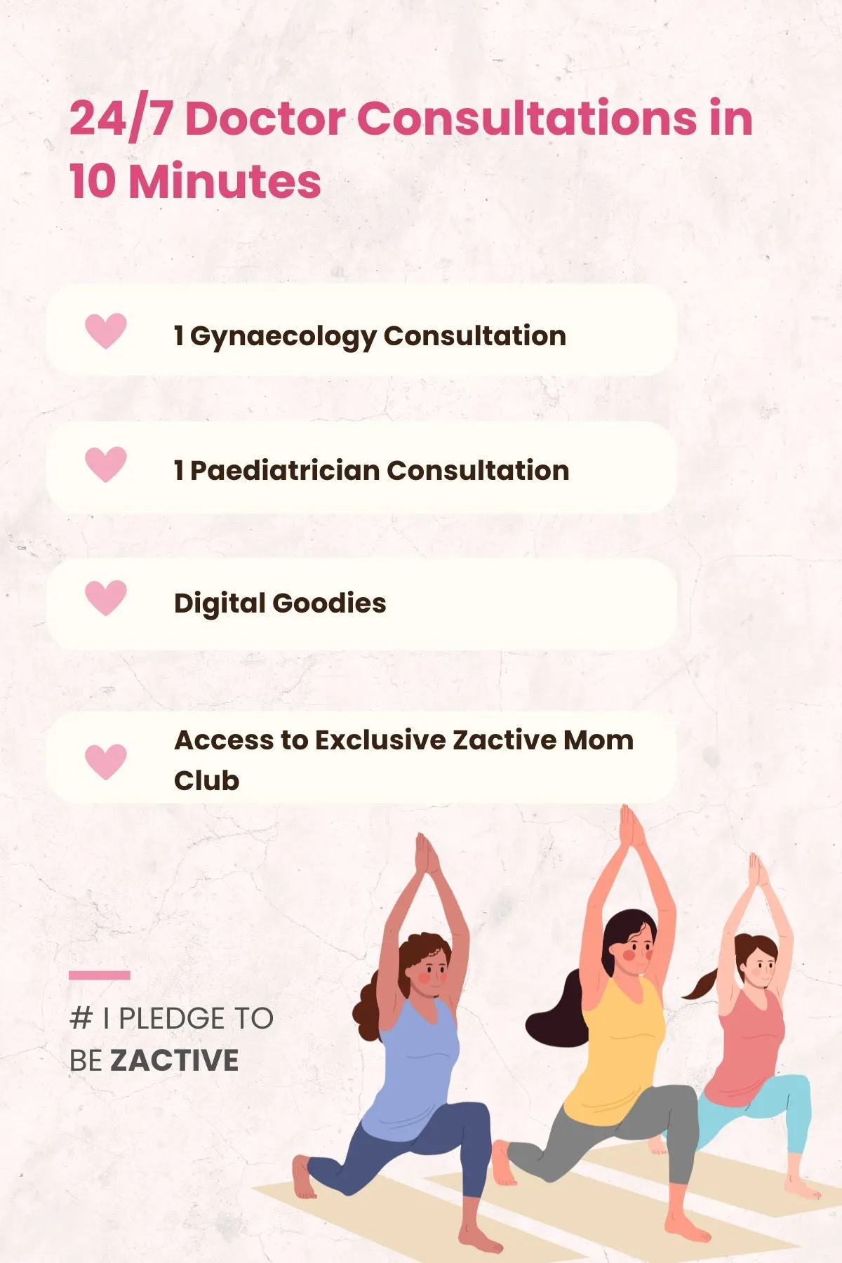24/7 Doctor Consultation (Gyno & Paediatrician) in 10 mins