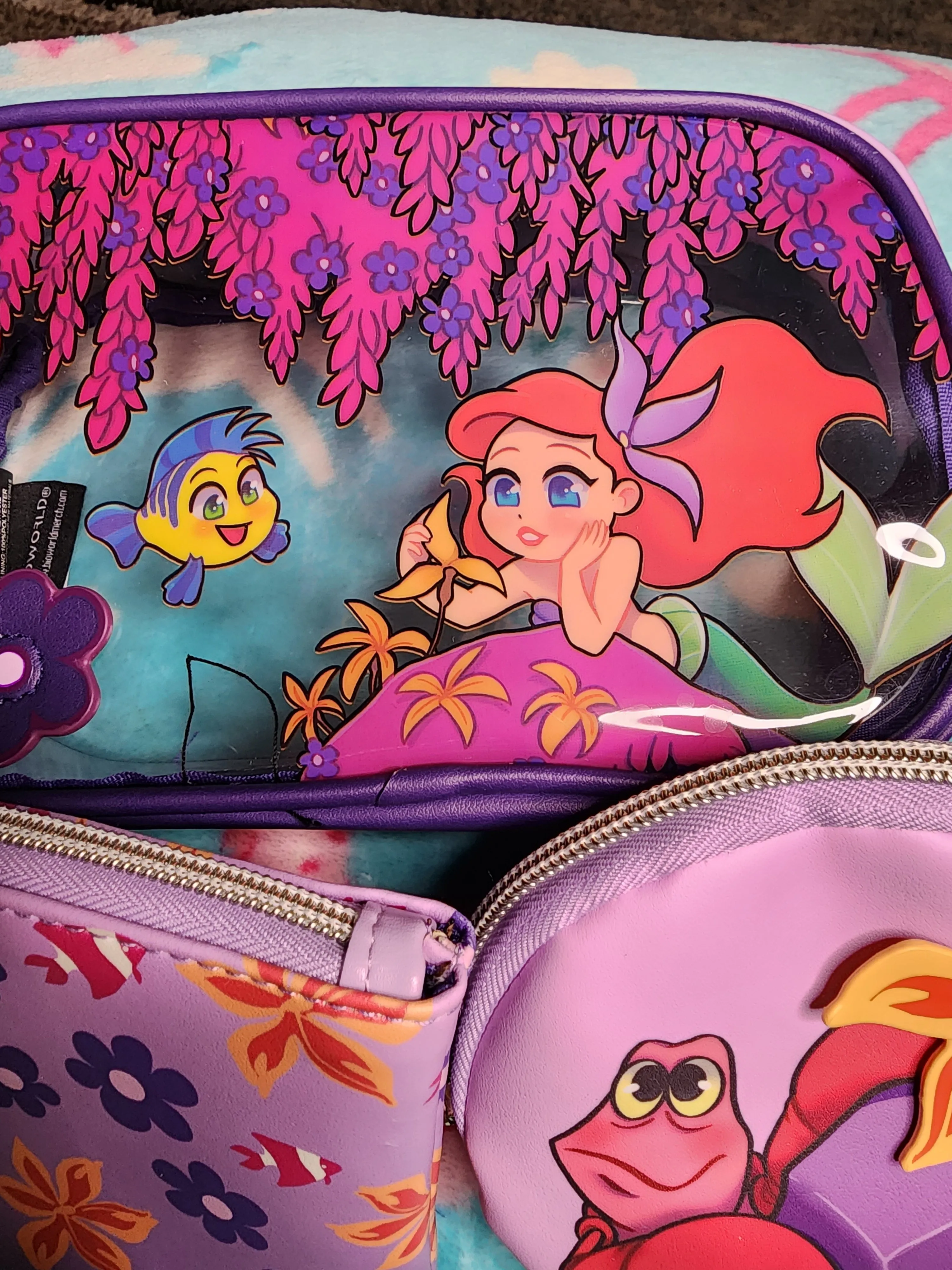 Disney Little Mermaid Ariel Cosmetic Bags