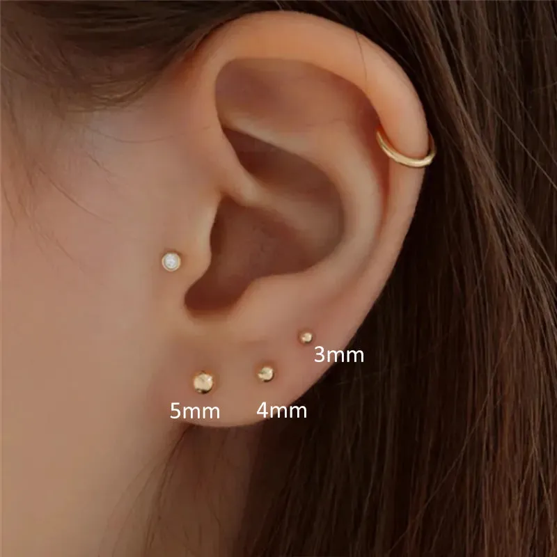 Essential Flat Back Piercing Stud (16G)