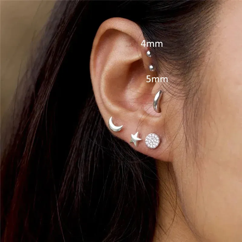 Essential Flat Back Piercing Stud (16G)