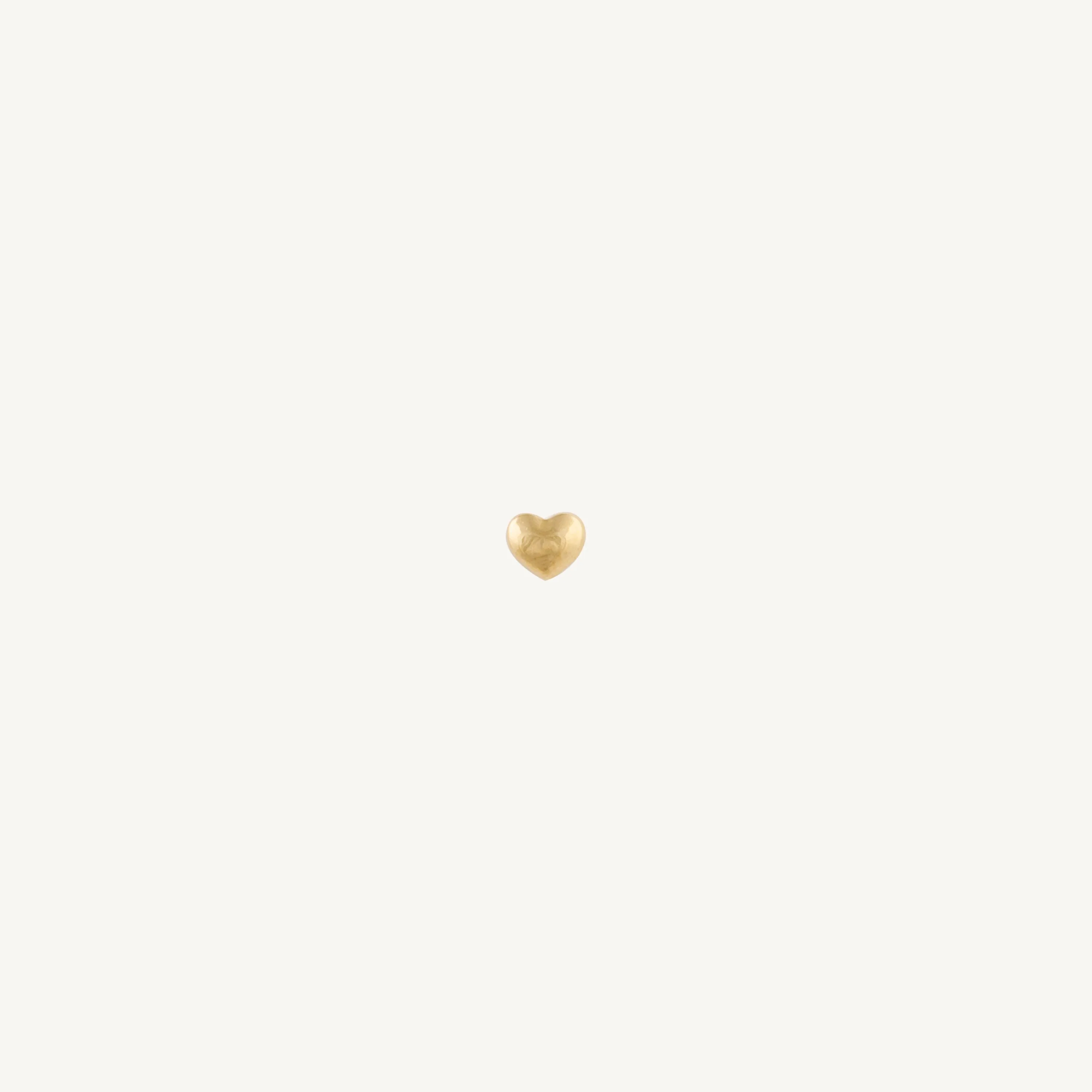 Heart Flat Back Stud