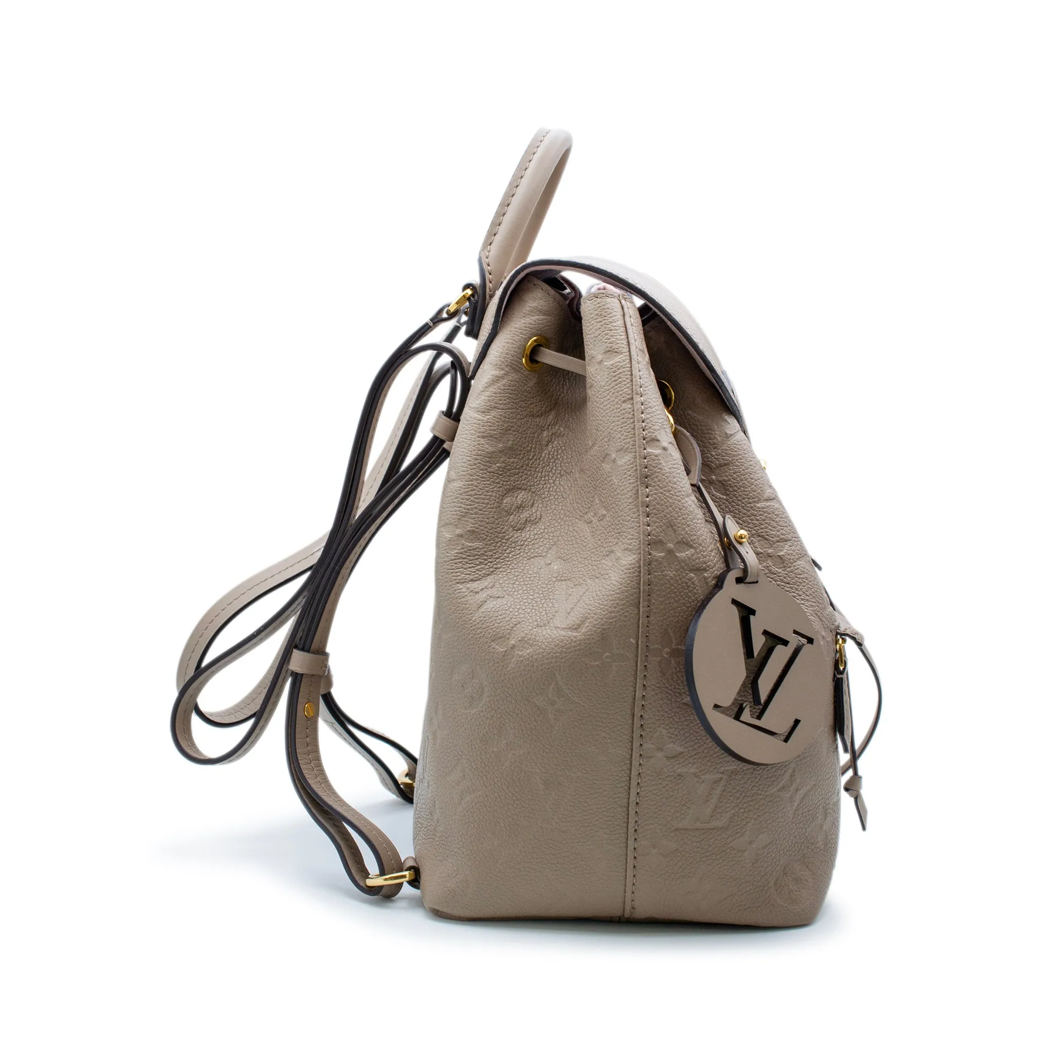 Louis Vuitton Monogram Empreinte Montsouris PM M45410 Ladies Leather Backpack W/Box