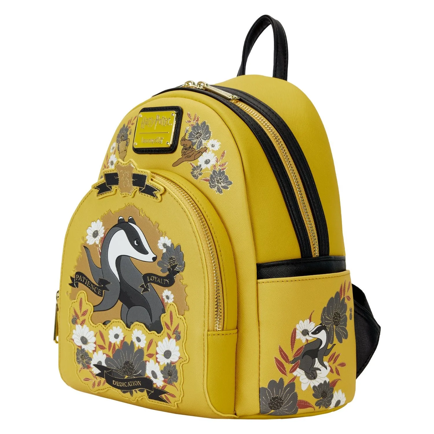 Loungefly Warner Brothers Harry Potter Hufflepuff House Tattoo Mini Backpack