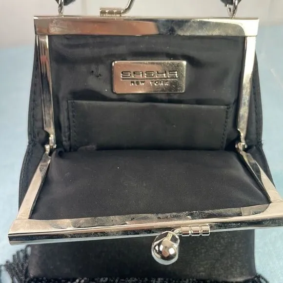 Small BlackWith Fringe Bag