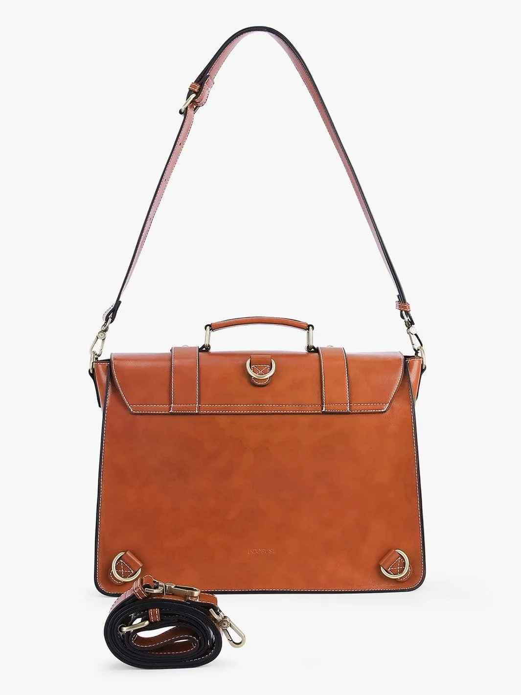 Stylish Womens Faux Leather Classic Big Briefcase
